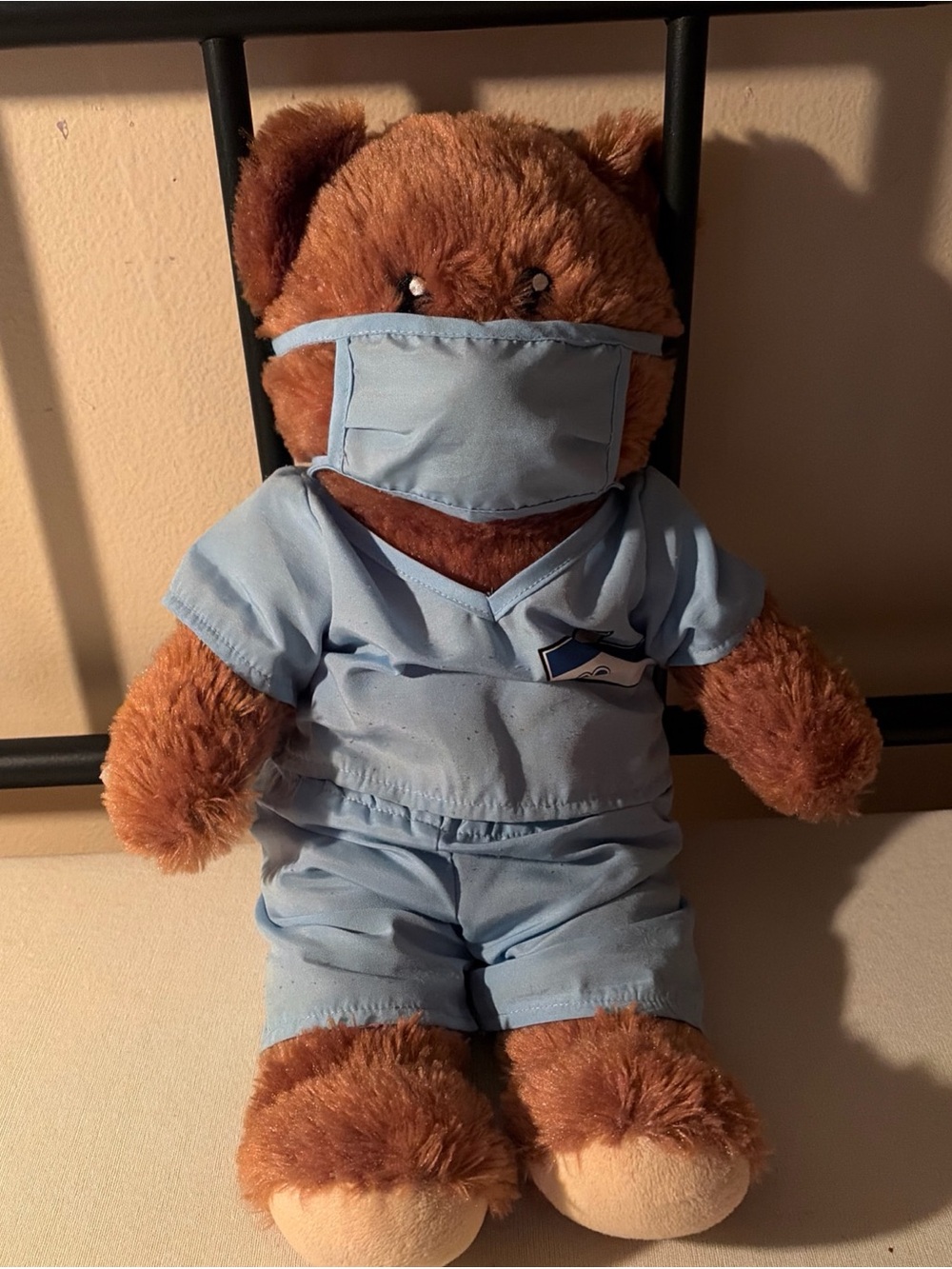 Build-A-Bear  Brown Faux Fur Bear with Doctor outfit